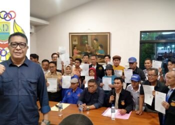 Para Ketua Cabor  Deklarasi Dukung Arnold Silalahi Jadi Ketua KONI Karawang